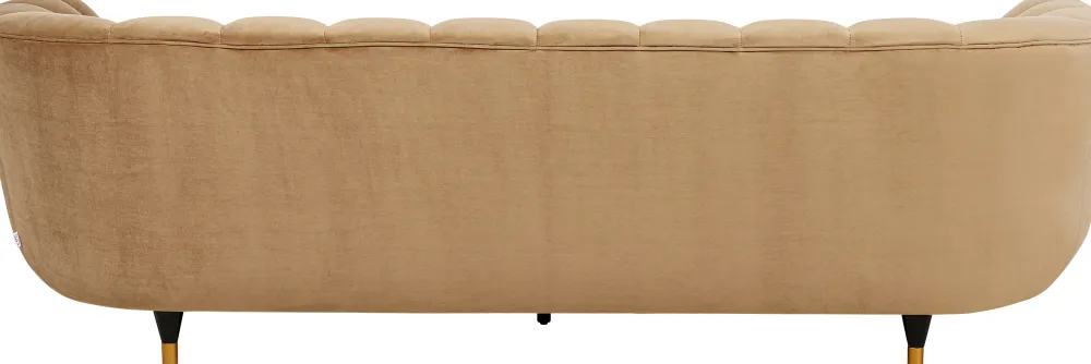 Sofy*KARE Design Sofa Spectra 245x71 Cm Brązowa Welurowa