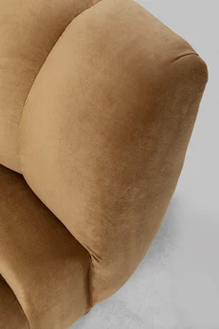 Sofy*KARE Design Sofa Spectra 245x71 Cm Brązowa Welurowa