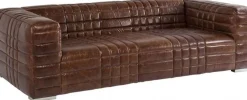 Sofy*KARE Design Sofa Square Dance 234x112 Cm Skóra Naturalna