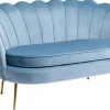 Sofy*KARE Design Sofa Water Lily 2 Os. 132 Cm Aqua