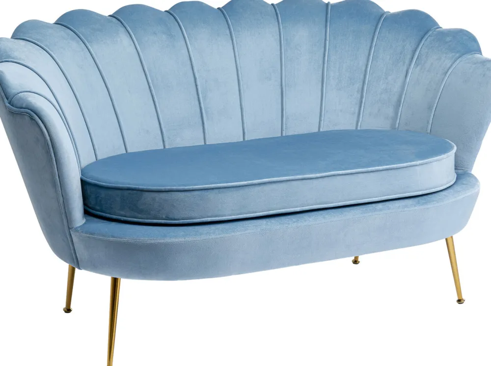 Sofy*KARE Design Sofa Water Lily 2 Os. 132 Cm Aqua