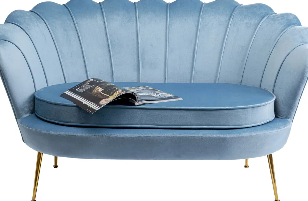 Sofy*KARE Design Sofa Water Lily 2 Os. 132 Cm Aqua