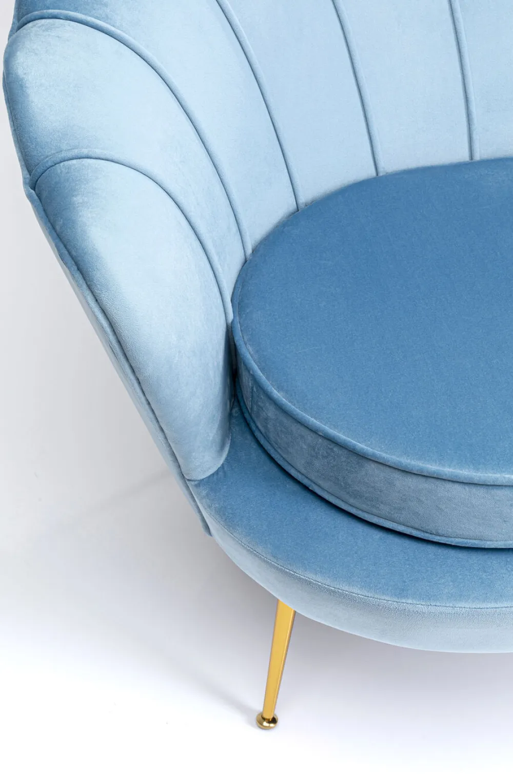 Sofy*KARE Design Sofa Water Lily 2 Os. 132 Cm Aqua