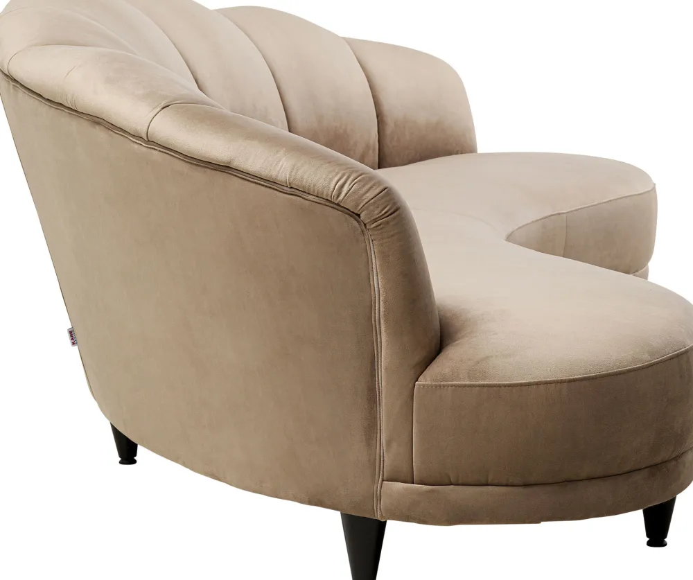 Sofy*KARE Design Sofa Welurowa 3-osobowa 233 Cm Beżowa