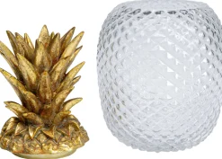 Figurki Dekoracyjne*KARE Design Słoik Dekoracyjny Pineapple 16x31 Cm Transparentny