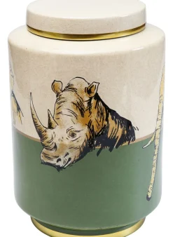 Akcesoria Do Kuchni*KARE Design Słoik Dekoracyjny Wild Life Ø22x33 Cm Kolorowy