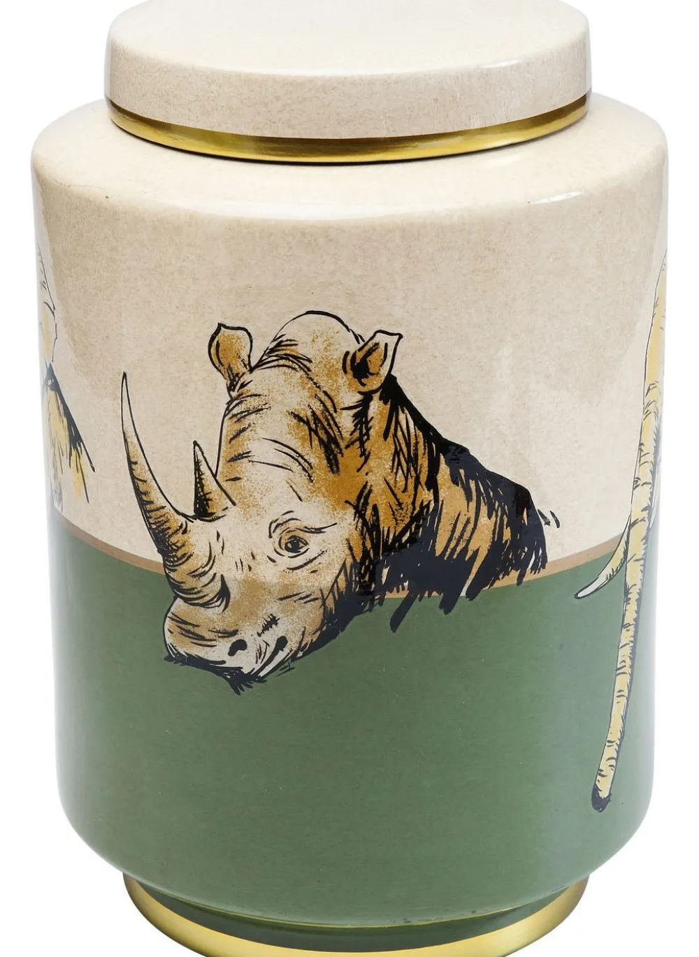 Akcesoria Do Kuchni*KARE Design Słoik Dekoracyjny Wild Life Ø22x33 Cm Kolorowy