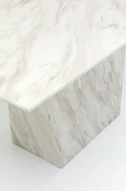 Stoły*KARE Design Stół Artistico Marble 160x90 Cm Biały
