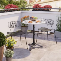 Stoły Barowe*KARE Design Stół Barowy Round ∅60 Cm Biały