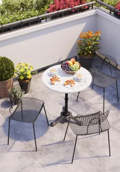 Stoły Barowe*KARE Design Stół Barowy Round ∅60 Cm Biały