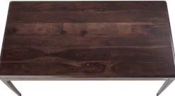 Stoły*KARE Design Stół Brooklyn 160x80 Cm Czarnobrązowy Orzech Włoski