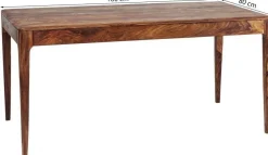 Stoły*KARE Design Stół Brooklyn 160x80 Cm Mango Ciemnobrązowy