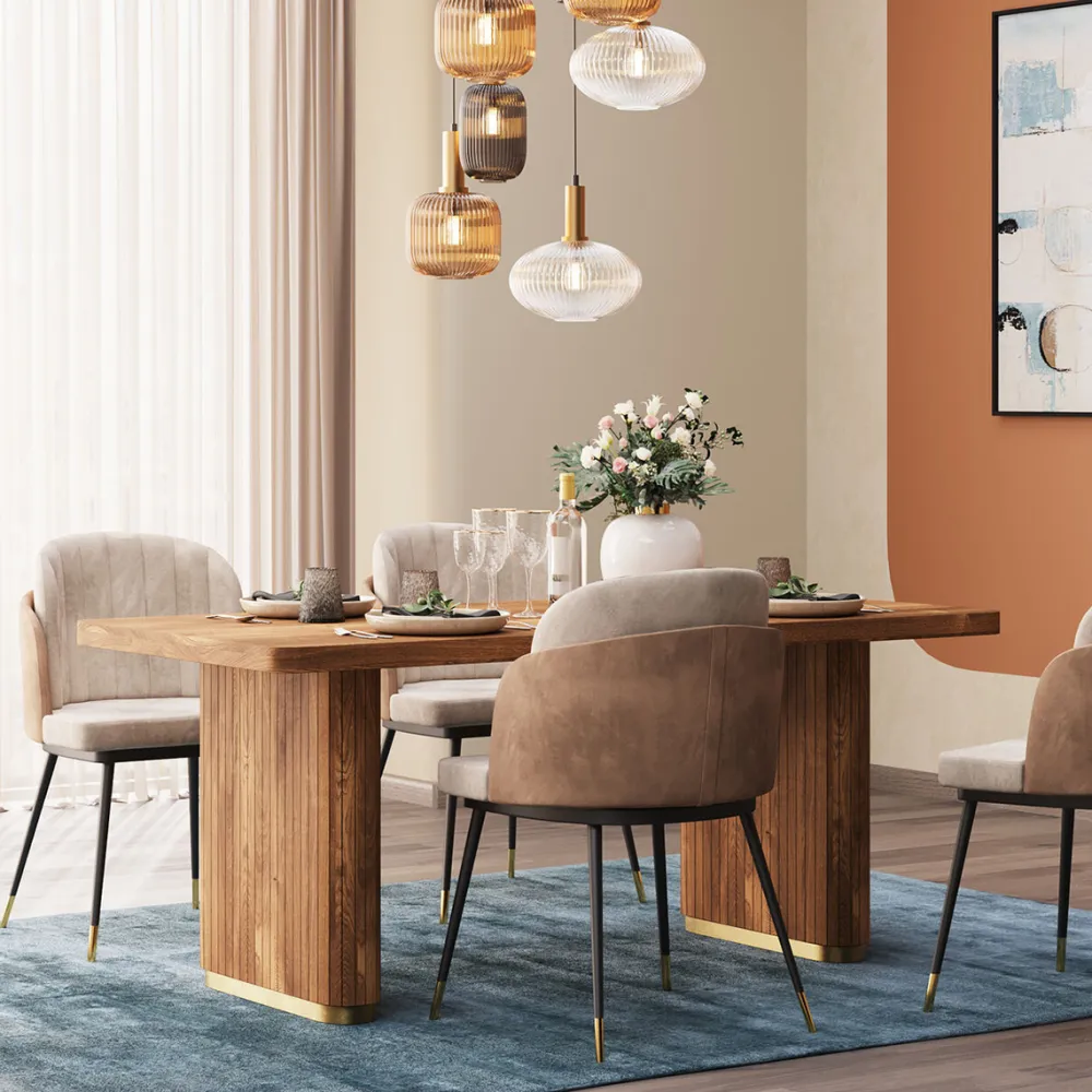 Stoły*KARE Design Stół Do Jadalni Nowoczesny Z Drewna Mango 180x90 Cm