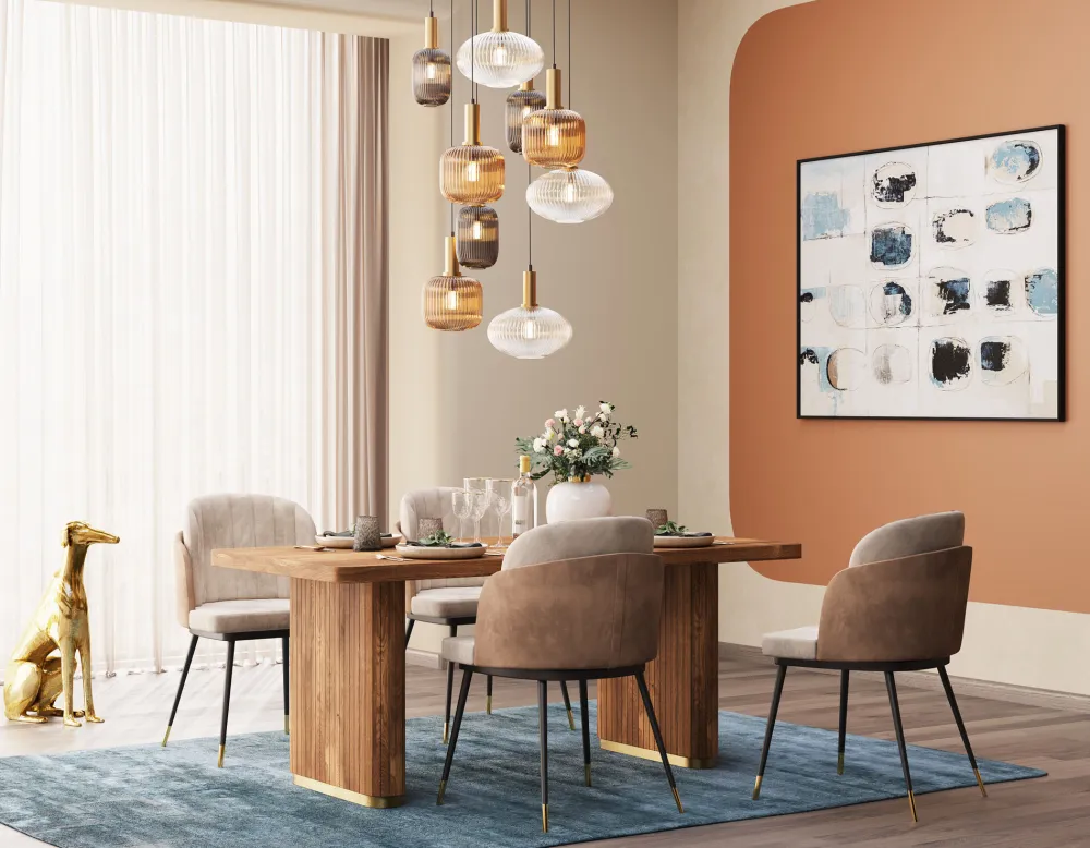 Stoły*KARE Design Stół Do Jadalni Nowoczesny Z Drewna Mango 180x90 Cm