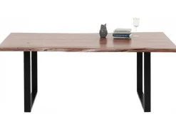 Stoły*KARE Design Stół Harmony Walnut 160x80 Cm Akacja Nogi Czarne