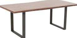 Stoły*KARE Design Stół Harmony Walnut 160x80 Cm Akacja Nogi Stalowe