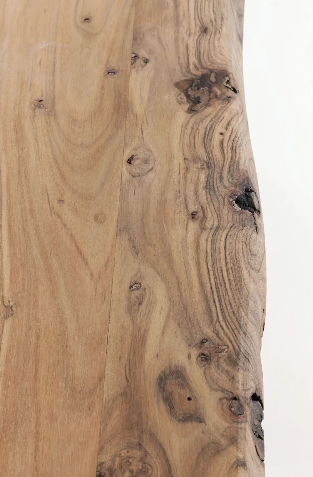 Stoły*KARE Design Stół Harmony 200x100 Cm Akacja Nogi Chromowe Matowe