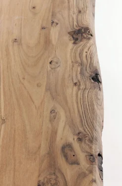 Stoły*KARE Design Stół Harmony 180x90 Cm Akacja Nogi Chromowe Matowe