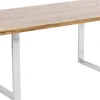 Stoły*KARE Design Stół Jackie 160x80 Cm Dąb - Nogi Chromowe