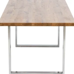 Stoły*KARE Design Stół Jackie 160x80 Cm Dąb - Nogi Chromowe
