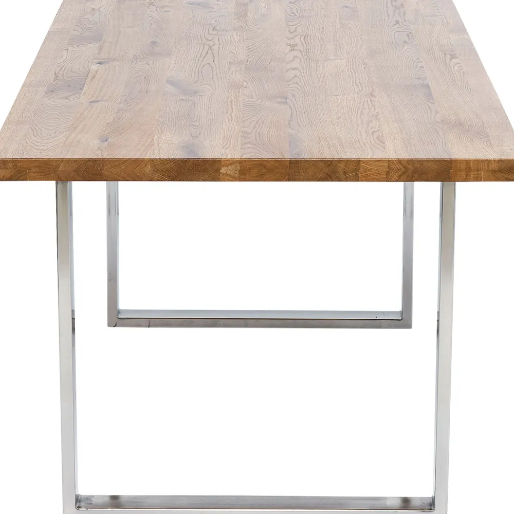 Stoły*KARE Design Stół Jackie 160x80 Cm Dąb - Nogi Chromowe