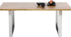 Stoły*KARE Design Stół Jackie 160x80 Cm Dąb - Nogi Chromowe