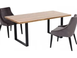 Stoły*KARE Design Stół Jackie 200x100 Cm Dąb Nogi Czarne