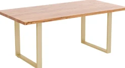 Stoły*KARE Design Stół Jackie 160x80 Cm Dąb - Nogi Złote