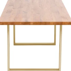 Stoły*KARE Design Stół Jackie 160x80 Cm Dąb - Nogi Złote