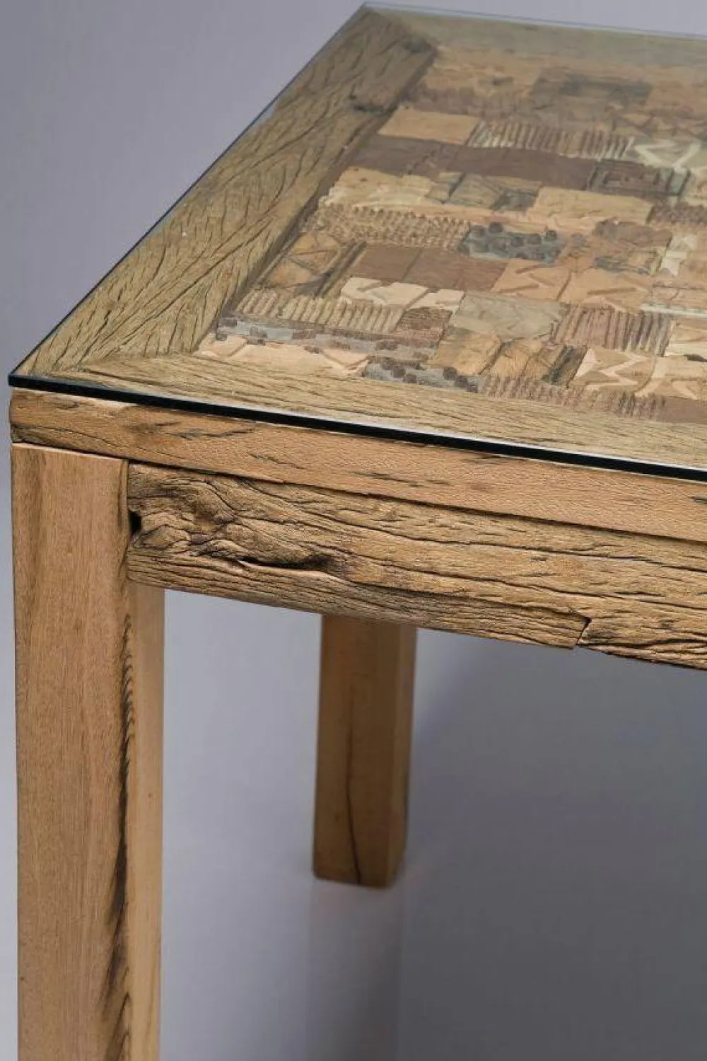 Stoły*KARE Design Stół Memory 160x80 Cm Drewniano-szklany
