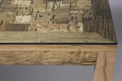 Stoły*KARE Design Stół Memory 160x80 Cm Drewniano-szklany