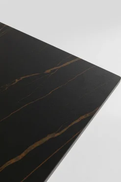 Stoły*KARE Design Stół Ogrodowy Czarny Blat Ceramika Nogi Aluminium 180x90 Cm