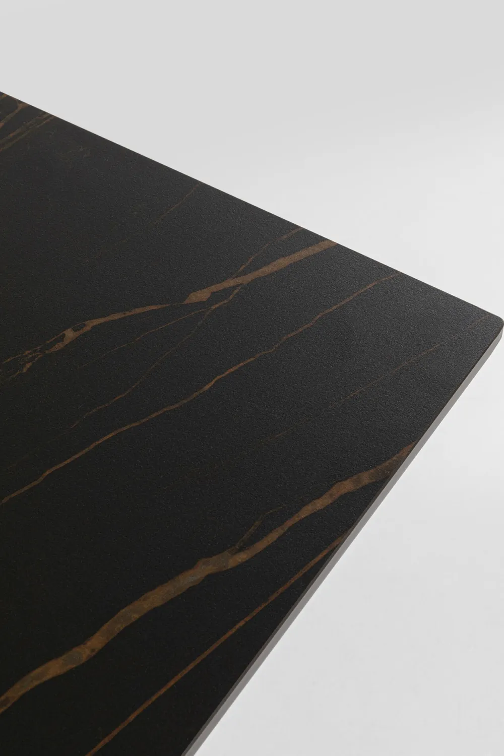 Stoły*KARE Design Stół Ogrodowy Czarny Blat Ceramika Nogi Aluminium 180x90 Cm