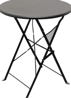 Stoły*KARE Design Stół Ogrodowy Mały W Kolorze Czarnym Aluminiowy Ø60 Cm