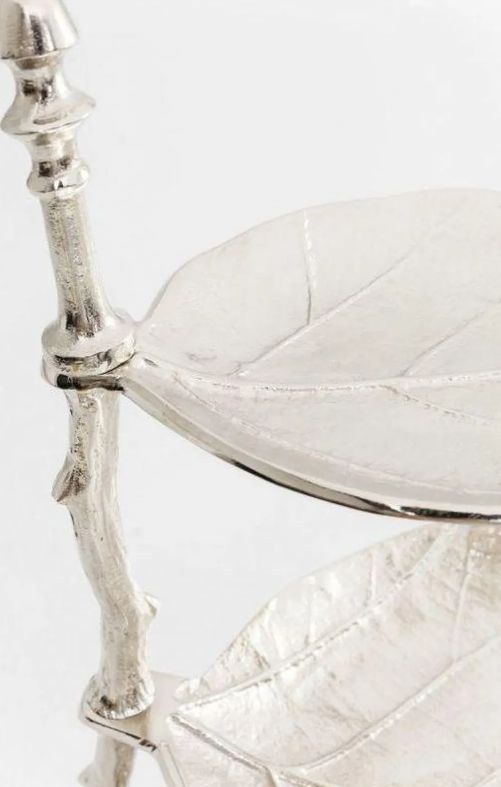 Pudełka Na Biżuterię*KARE Design Stojak Na Biżuterię Leaf 45x46 Cm Srebrny