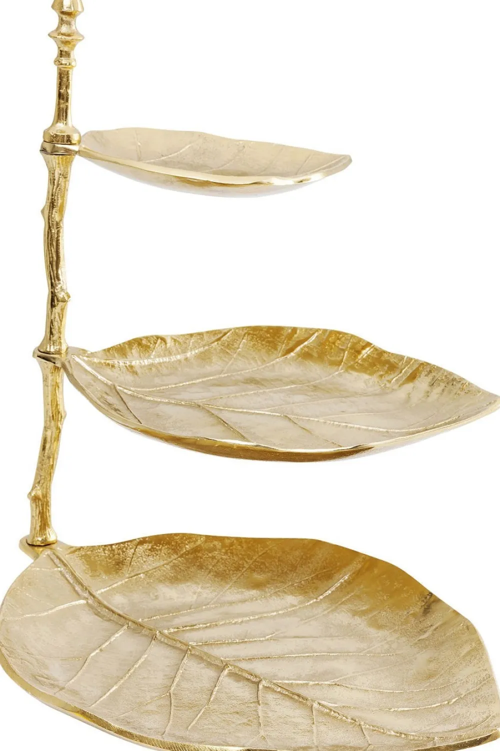 Pudełka Na Biżuterię*KARE Design Stojak Na Biżuterię Leaf 32x46 Cm Złoty