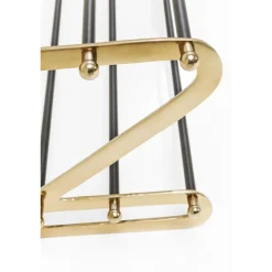 Szafki Na Buty*KARE Design Stojak Na Buty Walk 84x34 Cm Czarno-złoty