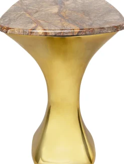 Stoliki Kawowe*KARE Design Stolik Alerio 45x55 Cm - Blat Marmur