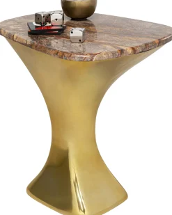 Stoliki Kawowe*KARE Design Stolik Alerio 45x55 Cm - Blat Marmur