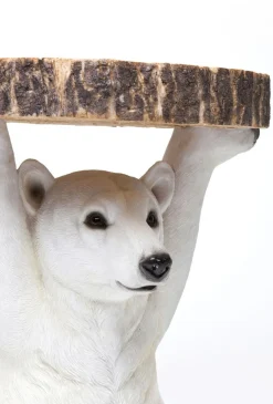 Stoliki Kawowe*KARE Design Stolik Bear ∅37 Cm Biały