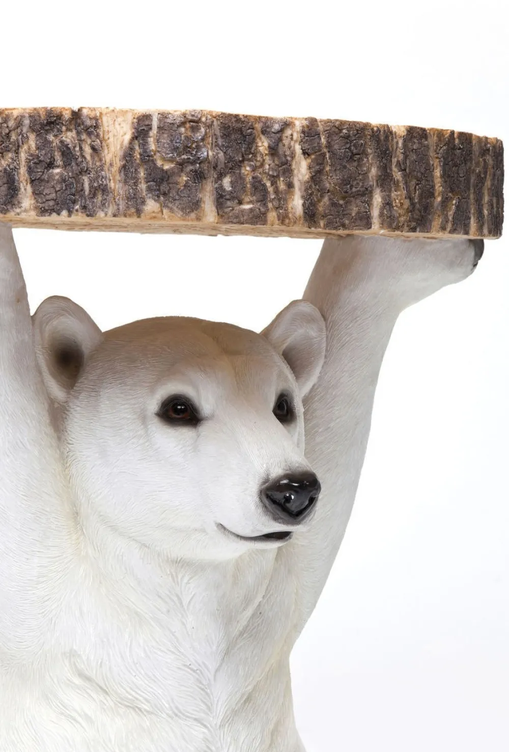 Stoliki Kawowe*KARE Design Stolik Bear ∅37 Cm Biały