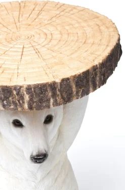 Stoliki Kawowe*KARE Design Stolik Bear ∅37 Cm Biały