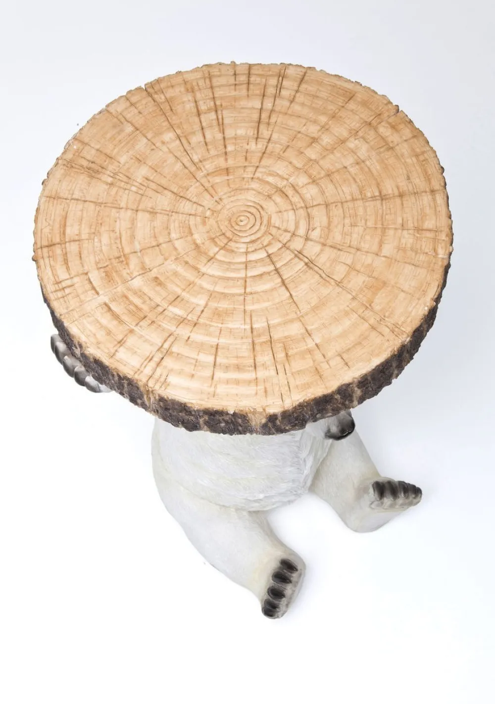 Stoliki Kawowe*KARE Design Stolik Bear ∅37 Cm Biały