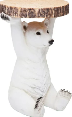 Stoliki Kawowe*KARE Design Stolik Bear ∅37 Cm Biały