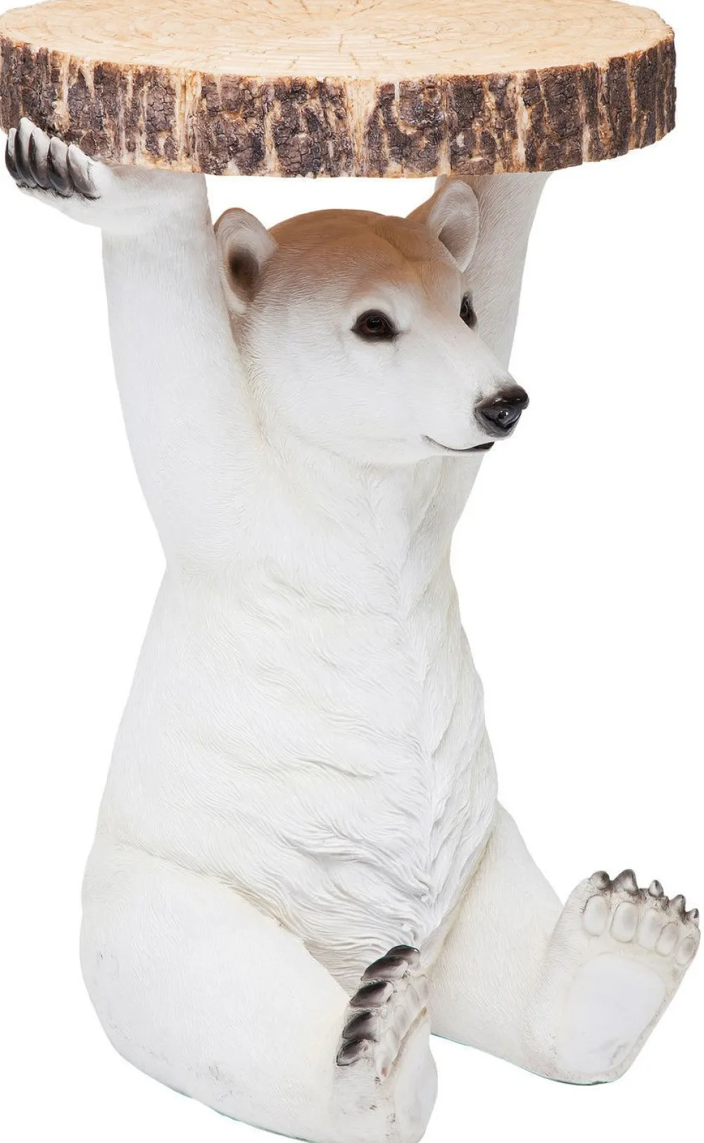 Stoliki Kawowe*KARE Design Stolik Bear ∅37 Cm Biały