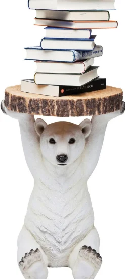 Stoliki Kawowe*KARE Design Stolik Bear ∅37 Cm Biały