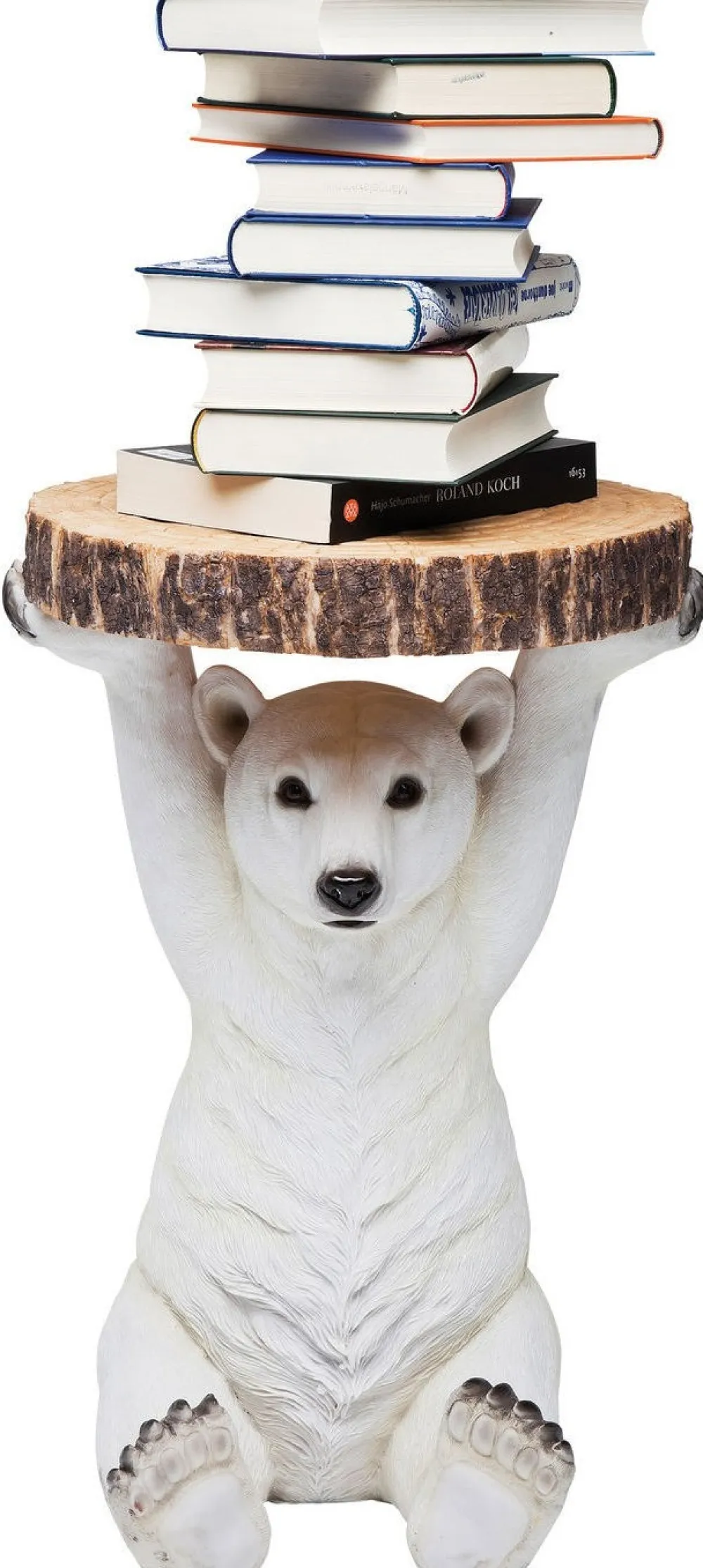 Stoliki Kawowe*KARE Design Stolik Bear ∅37 Cm Biały