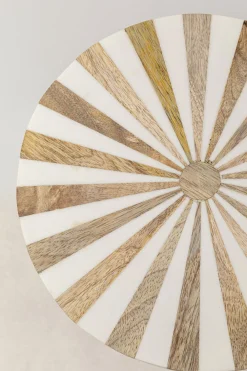 Stoliki Kawowe*KARE Design Stolik Domero Cirque Ø25xH50 Cm Biało-złoty