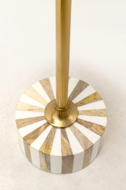 Stoliki Kawowe*KARE Design Stolik Domero Cirque Ø25xH50 Cm Biało-złoty