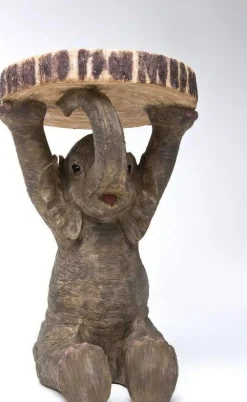Stoliki Kawowe*KARE Design Stolik Elephant ∅36 Cm Brązowy